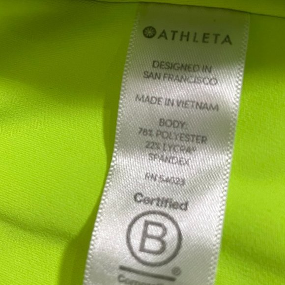 Athleta Elation Tie Dye 7/8 Tight Leggings Size XS Cobalt Blue Yellow - Picture 7 of 11